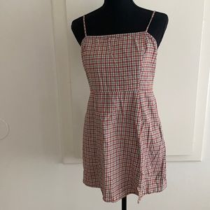 Gingham Mini Dress • L